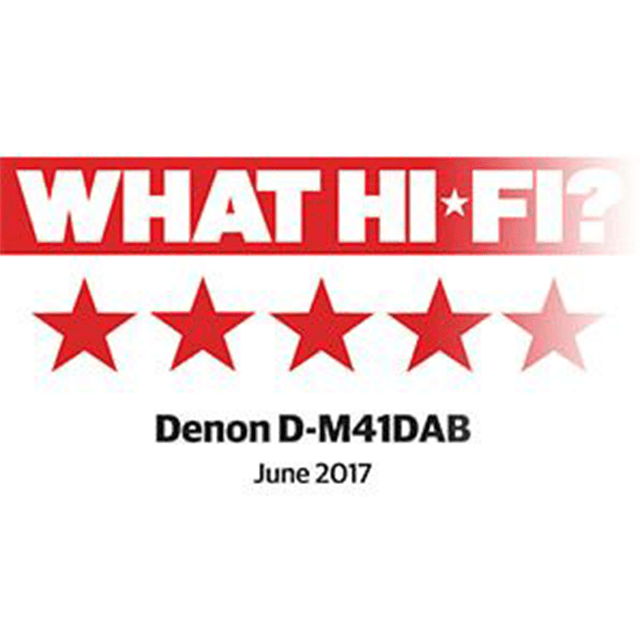 What Hi-Fi 5 Sterren beoordeling Denon D-M41DAB