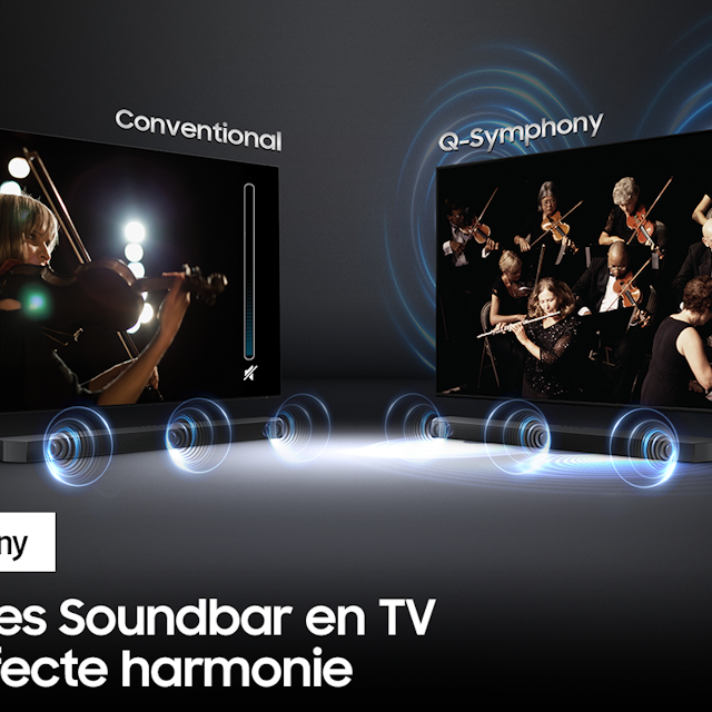 Q-Symphony: tv en soundbar in perfecte harmonie
